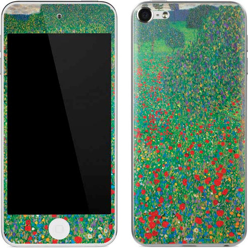 Gustav Klimt Poppy Field Apple iPod Skin