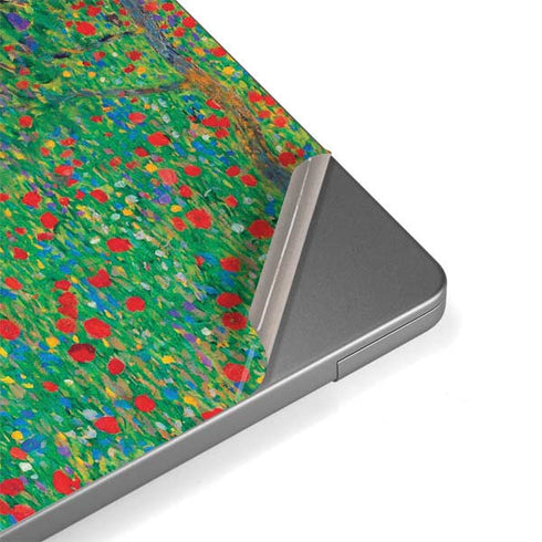 Poppy Field by Gustav Klimt MacBook Pro 14in (2021-24) Skin