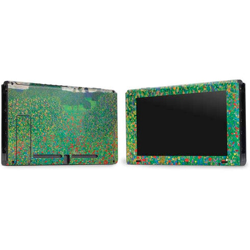 Gustav Klimt Poppy Field Nintendo Switch Bundle Skin