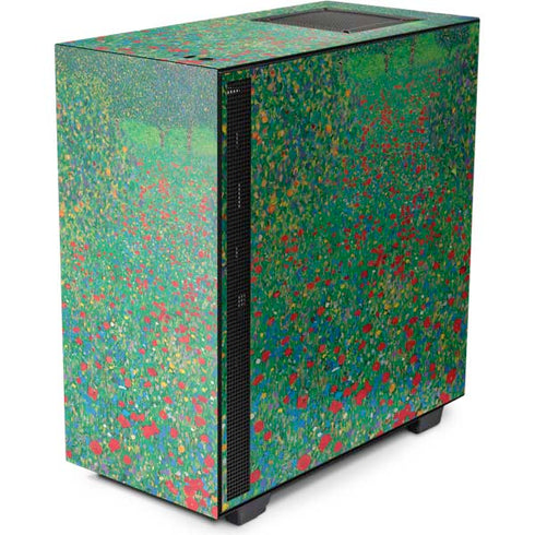 Gustav Klimt Poppy Field NZXT H510 Compact ATX Mid-Tower Case Skin