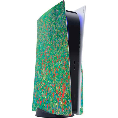 Gustav Klimt Poppy Field PS5 Console Skin