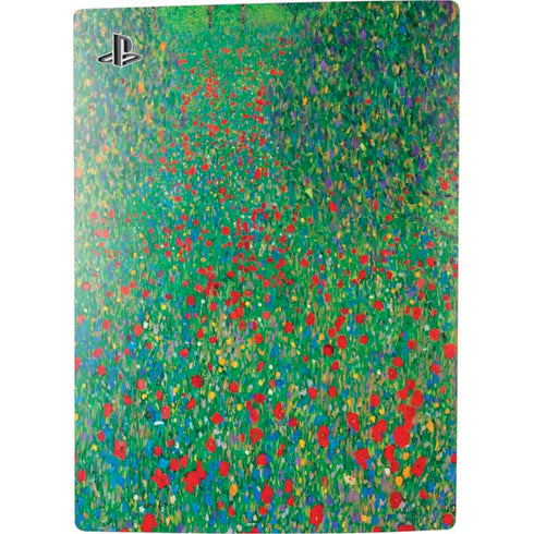 Gustav Klimt Poppy Field PS5 Console Skin