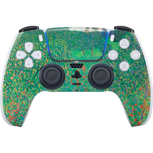 Gustav Klimt Poppy Field PS5 Controller Skin