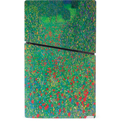 Poppy Field by Gustav Klimt PS5 Slim Digital Edition Console Skin
