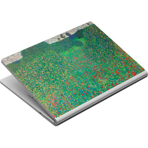 Gustav Klimt Poppy Field Surface Book Skin