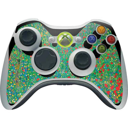Gustav Klimt Poppy Field Xbox 360 Wireless Controller Skin