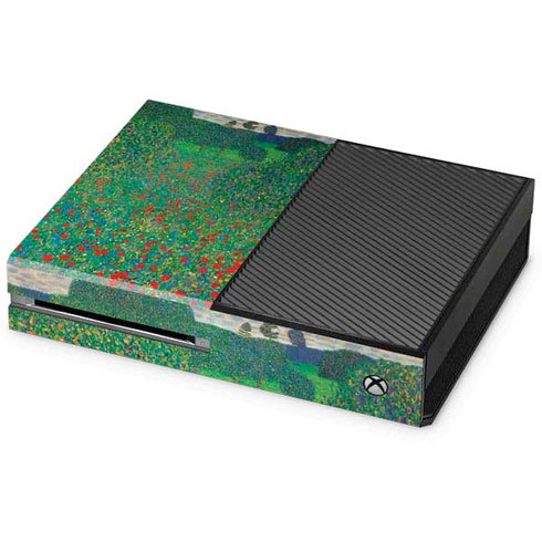 Gustav Klimt Poppy Field Xbox One Console Skin