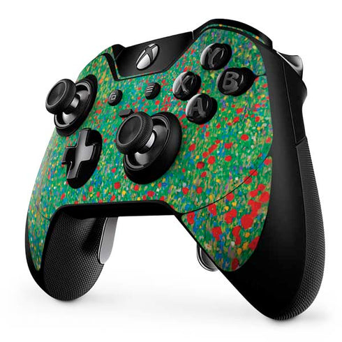 Gustav Klimt Poppy Field Xbox One Elite Controller Skin