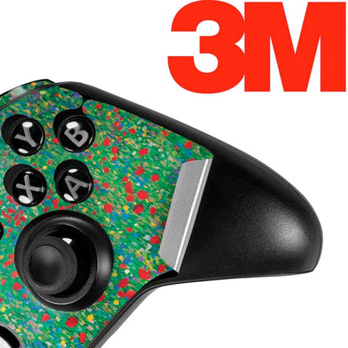 Gustav Klimt Poppy Field Xbox One Elite Controller Skin