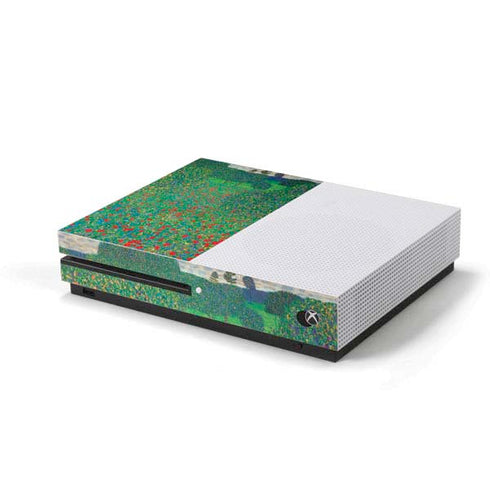 Gustav Klimt Poppy Field Xbox One S Console Skin
