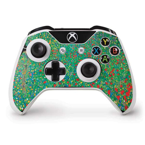Gustav Klimt Poppy Field Xbox One S Controller Skin