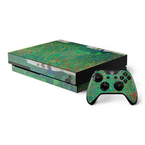 Gustav Klimt Poppy Field Xbox One X Bundle Skin