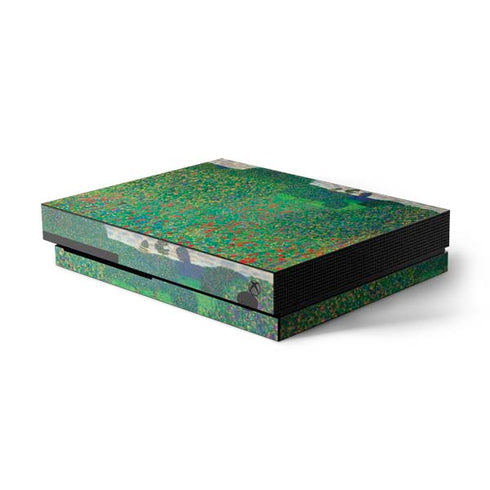 Gustav Klimt Poppy Field Xbox One X Console Skin