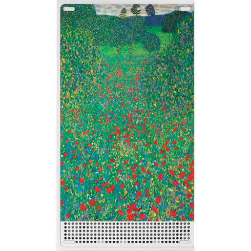 Gustav Klimt Poppy Field Xbox Series S Console Skin
