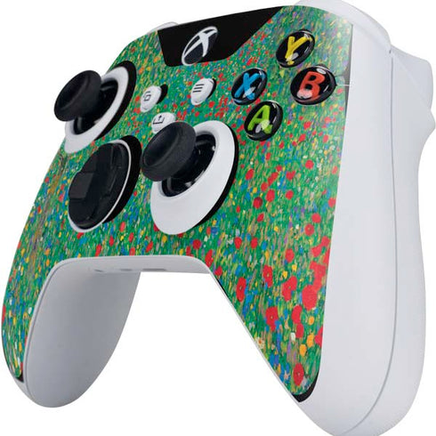Gustav Klimt Poppy Field Xbox Series S Controller Skin