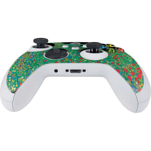 Gustav Klimt Poppy Field Xbox Series S Controller Skin