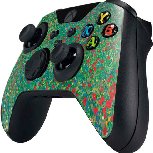 Gustav Klimt Poppy Field Xbox Series X Controller Skin