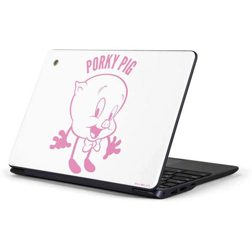 Looney Tunes Porky Pig Big Head Samsung Chromebook Skin