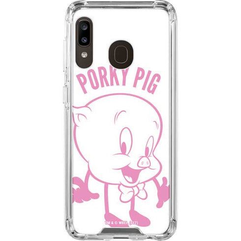 Looney Tunes Porky Pig Big Head Galaxy A30 Clear Case