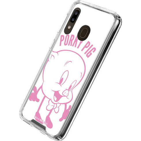 Looney Tunes Porky Pig Big Head Galaxy A30 Clear Case