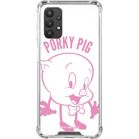 Looney Tunes Porky Pig Big Head Galaxy A32 5G Clear Case