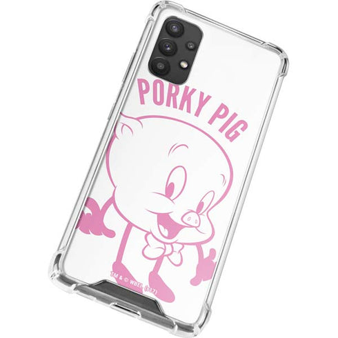 Looney Tunes Porky Pig Big Head Galaxy A32 5G Clear Case