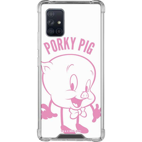 Looney Tunes Porky Pig Big Head Galaxy A71 5G Clear Case