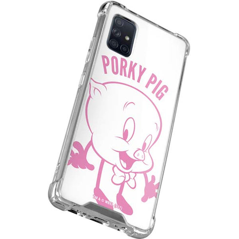 Looney Tunes Porky Pig Big Head Galaxy A71 5G Clear Case