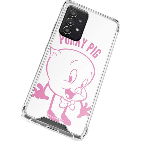 Looney Tunes Porky Pig Big Head Galaxy A72 5G Clear Case