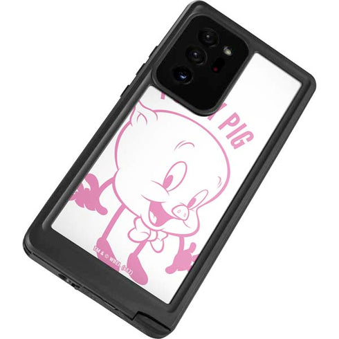 Looney Tunes Porky Pig Big Head Galaxy Note20 Ultra 5G Waterproof Case