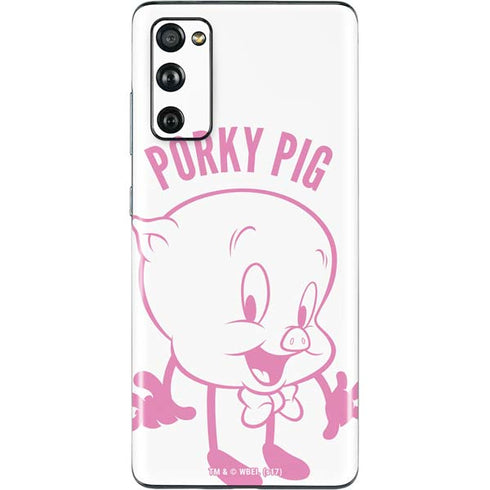 Looney Tunes Porky Pig Big Head Galaxy S20 Fan Edition Skin