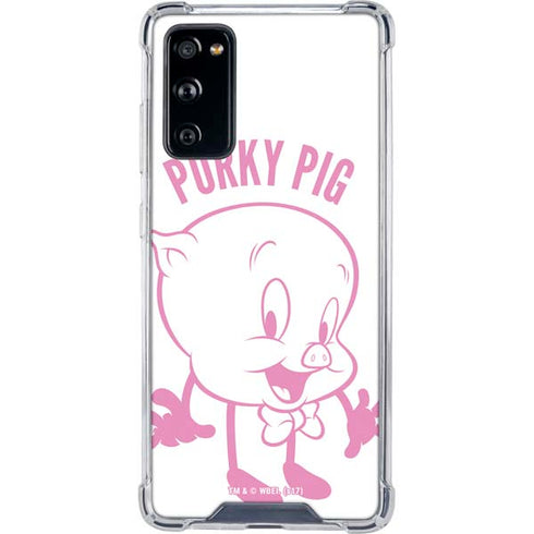 Looney Tunes Porky Pig Big Head Galaxy S20 FE Clear Case