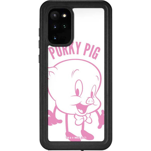 Looney Tunes Porky Pig Big Head Galaxy S20 Plus Waterproof Case