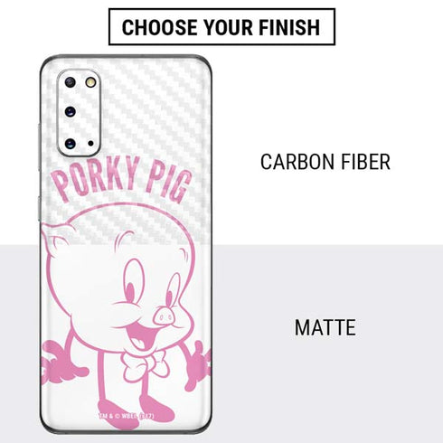 Looney Tunes Porky Pig Big Head Galaxy S20 Skin