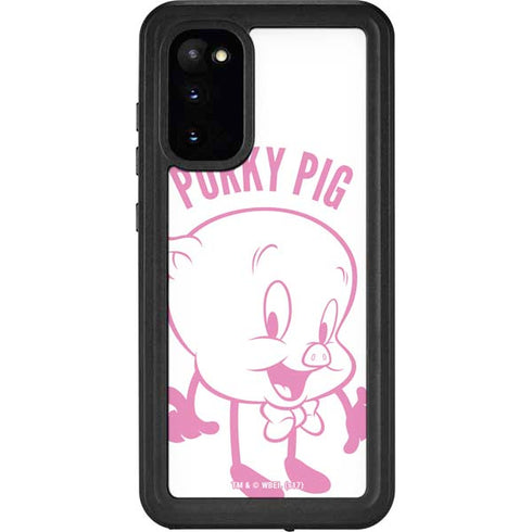 Looney Tunes Porky Pig Big Head Galaxy S20 Waterproof Case