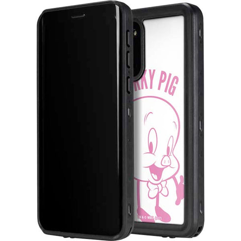 Looney Tunes Porky Pig Big Head Galaxy S20 Waterproof Case