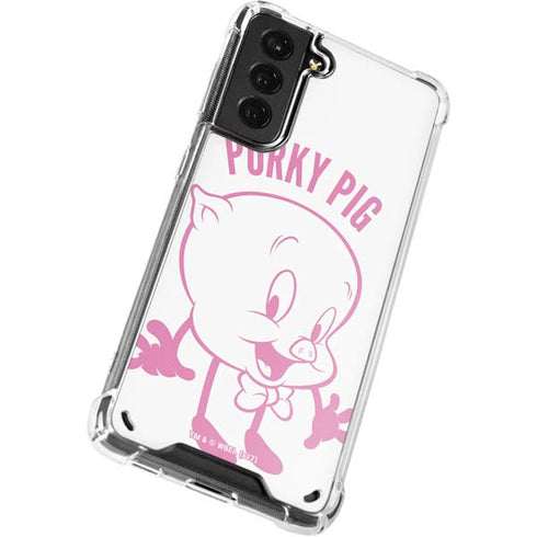 Looney Tunes Porky Pig Big Head Galaxy S21 5G Clear Case
