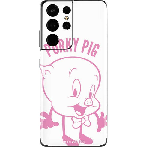 Looney Tunes Porky Pig Big Head Galaxy S21 Ultra 5G Skin