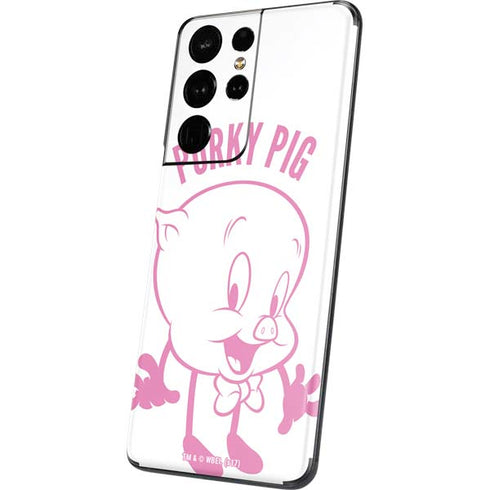 Looney Tunes Porky Pig Big Head Galaxy S21 Ultra 5G Skin