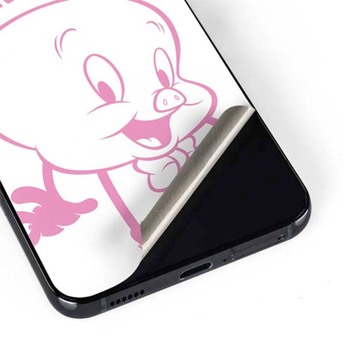 Looney Tunes Porky Pig Big Head Galaxy S22 Plus Skin