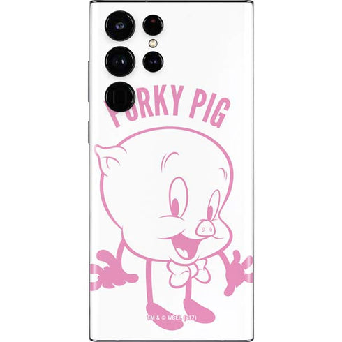 Looney Tunes Porky Pig Big Head Galaxy S22 Ultra Skin