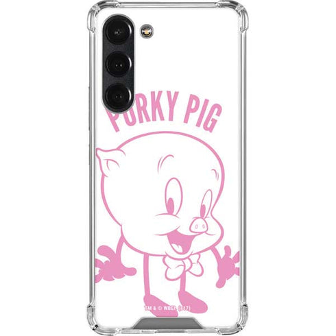 Looney Tunes Porky Pig Big Head Galaxy S23 Plus Clear Case