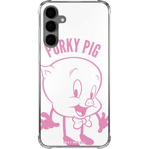 Looney Tunes Porky Pig Big Head Galaxy S24 Plus Clear Case