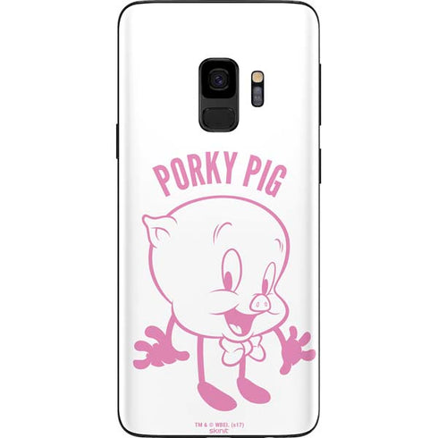 Looney Tunes Porky Pig Big Head Galaxy S9 Skin