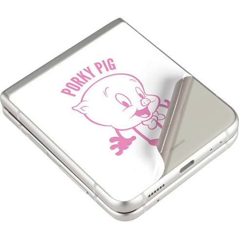 Looney Tunes Porky Pig Big Head Galaxy Z Flip3 5G Skin