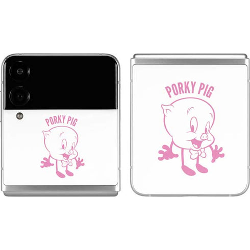 Looney Tunes Porky Pig Big Head Galaxy Z Flip4 5G Skin