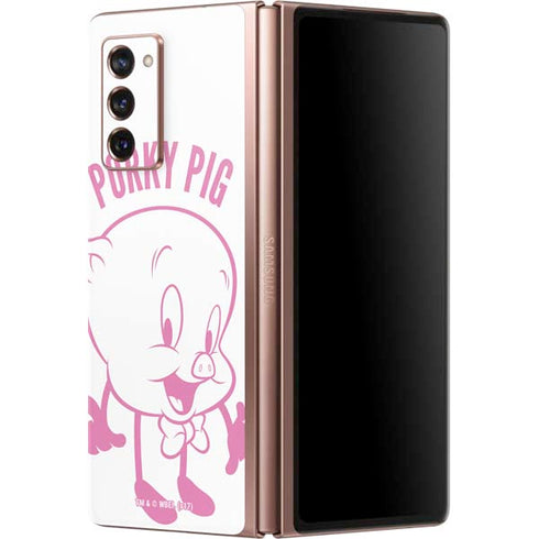 Looney Tunes Porky Pig Big Head Galaxy Z Fold2 5G Skin