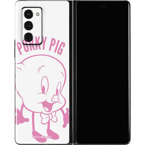 Looney Tunes Porky Pig Big Head Galaxy Z Fold2 5G Skin