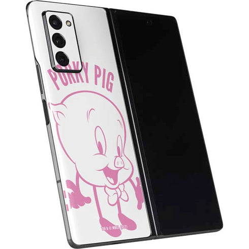 Looney Tunes Porky Pig Big Head Galaxy Z Fold2 5G Skin