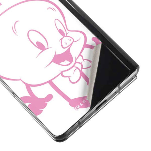 Looney Tunes Porky Pig Big Head Galaxy Z Fold2 5G Skin
